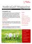 NoBraGolf Magazine. Competitie Speelschema. Banen informatie. In deze uitgave. nieuwjaar: [niw jar] zelfstandig naamwoord