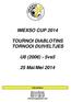 IMEXSO CUP 2014 TOURNOI DIABLOTINS TORNOOI DUIVELTJES. U8 (2006) - 5vs5. 25 Mai/Mei 2014