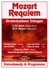 Mozart Requiem. Oratoriumkoor Schagen. C.P.E. Bach Magnificat W.A. Mozart Requiem. Pieter-Jan Olthof dirigent Begeleidingsorkest voor Noord-Holland