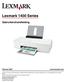 Lexmark 1400 Series. Gebruikershandleiding