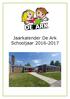 Jaarkalender De Ark Schooljaar