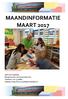 MAANDINFORMATIE MAART 2017