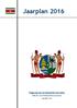 Jaarplan Regering van de Republiek Suriname. Publicatie van de Stichting Planbureau Suriname