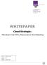 WHITEPAPER Cloud Strategie: