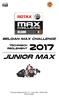 Belgian max challenge. TechniSCH. reglement. JUNIOR Max. Technisch Reglement 2017 V1 Junior Max RACB VISA: Version update: