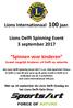 Lions Delft Spinning Event 3 september 2017