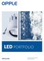 LED PORTFOLIO OPPLE.COM. Versie oktober 2016 Nederland Professional Lighting