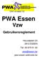PWA Essen Vzw Gebruikersreglement