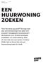 EEN HUURWONING ZOEKEN