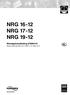 NRG NRG NRG Montagehandleiding Niveau-elektrode NRG 16-12, NRG 17-12, NRG 19-12