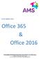 Office 365 & Office 2016