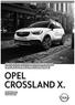 SPECIFICATIES & CATALOGUSPRIJSLIJST SPECIFICATIONS & PRIX CATALOGUE OPEL CROSSLAND X.