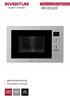 BUILT-IN MICROWAVE OVEN. inbouw combi magnetron IMC6032F. gebruiksaanwijzing instruction manual