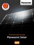 verlengde PRODUCTGARANTIE De kracht van partnerschap Panasonic Solar