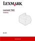 Lexmark T522. Handleiding. Mei