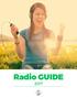 Radio Guide. Classical Advertising. Special Advertising. 1. Combinaties Packs Non Spot Advertising HF...