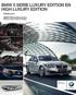 BMW 5 SERIE LUXURY EDITION EN HIGH LUXURY EDITION