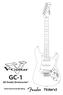 GC-1 GK-Ready Stratocaster. Gebruikershandleiding