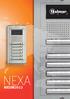 MODULAIRE BELPLAAT NEXA - Inox MODULES NX1000 NX1220 NX1000/IP NX NX NX NX