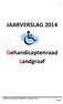 JAARVERSLAG 2014 Gehandicaptenraad Landgraaf