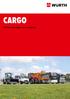 CARGO. De beste oplossingen voor uw branche INSTALLATIE