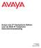Avaya one-x TM Deskphone Edition voor de 9620 IP Telephone Gebruikershandleiding