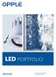LED PORTFOLIO OPPLE.COM. Versie oktober 2016 België Professional Lighting