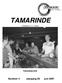 TAMARINDE. Clubblad V.V. Tamar. Karaokeavond