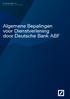 Deutsche Bank AG Global Transaction Banking. Algemene Bepalingen voor Dienstverlening door Deutsche Bank ABF