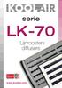 serie LK-70 Lijnroosters diffusers