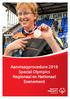 Aanvraagprocedure 2018 Special Olympics Regionaal en Nationaal Evenement