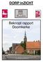DORP inzicht. Beknopt rapport Doomkerke. Deze brochure werd uitgegeven dankzij de financiële steun van het gemeentebestuur.