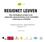 REGIONET LEUVEN. Een strategisch project over regionale samenwerking rond ruimtelijke ordening en mobiliteit