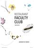 RESTAURANT FACULTY CLUB MENUKAART Faculty Club menukaart.indd :10
