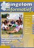 informatief Gingelom Zomer 2007: Speelpleinwerking, taalkamp en opvang ... Gemeenteraadszitting Subsidies voor KLE s Fietsgravering