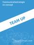 Communicatiestrategie en concept TEAM UP