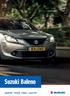 Suzuki Baleno Specificaties Uitrusting Prijslijst 1 januari 2017