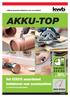 AKKU-TOP 35% Het EERSTE assortiment toebehoren voor accumachines HIGH SPEED. altijd de passende toebehoren voor uw machine!