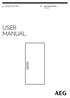 SKE81011AF. Gebruiksaanwijzing Koelkast USER MANUAL