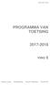 versie: :02:22 PROGRAMMA VAN TOETSING vwo 6 Picasso Lyceum Paletsingel 38c 2718 NT Zoetermeer