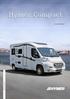 Hymer Compact. De sportieve begeleider. Hymer Compact