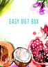Elke Easy Diet Box bevat in totaal 28 superfood producten, 4 per dag