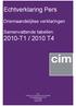 Echtverklaring Pers. Driemaandelijkse verklaringen. Samenvattende tabellen 2010-T1 / 2010 T4. CIM Centrum voor Informatie over de Media