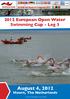 2012 European Open Water Swimming Cup - Leg 3 August 4, 2012 Hoorn, The Netherlands