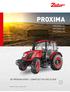 PROXIMA PROXIMA CL PROXIMA GP PROXIMA HS DE PROXIMA SERIE COMPLEET EN VEELZIJDIG. Tractor is Zetor. Sinds 1946.