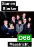Verkiezingsprogramma D66 Maastricht Samen Sterker