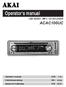 CAR AUDIO - MP3 / CD RECEIVER ACAC100UC