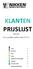 KLANTEN PRIJSLIJST. BELGIË Deze prijslijst geldt vanaf 0 3 / 1 7. Lucht 2. Nachtrust 2. Licht 2. Water 2. Magnetische Technologie 3.