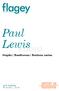 Paul Lewis. PIANO Haydn/ Beethoven/ Brahms series. jeudi / donderdag :15