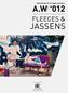 A.W 012. Jassens. fleeces & Performance with urban elegance